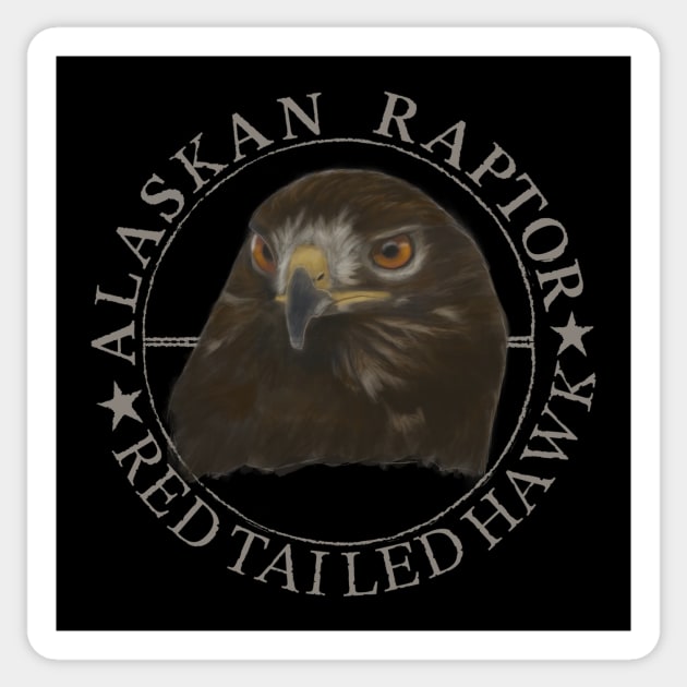 ALASKAN RAPTOR Sticker by JERRYVEE66